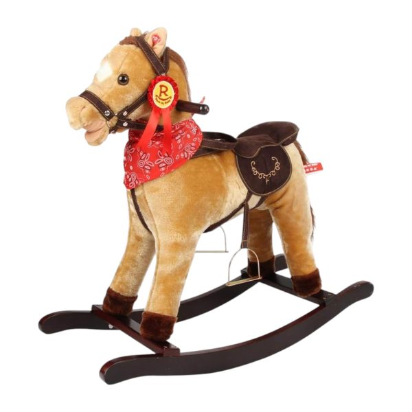 Balansoar Calut Bej cu Roti si Sunete Realiste