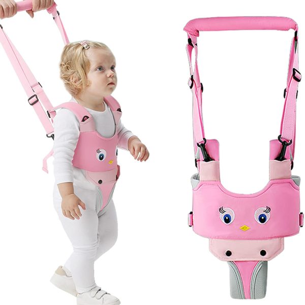 Ham Asistare mers 2 in 1 Premergator pentru Bebelusi cu Pisicuta Roz