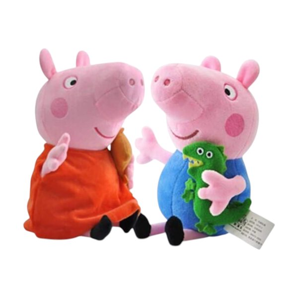Peppa Pig Jucarii de Plus Peppa si George 30 cm