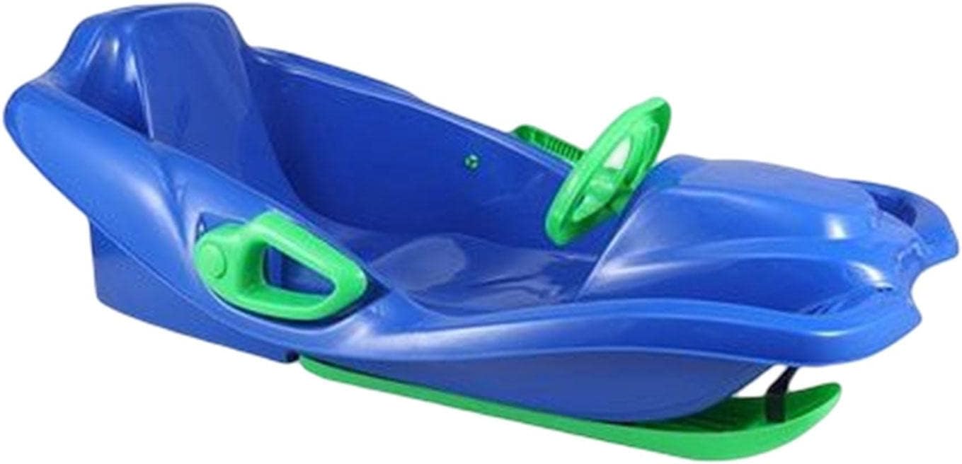 Sanie Tip Bob cu Volan Albastra pentru Copii - imagine 2