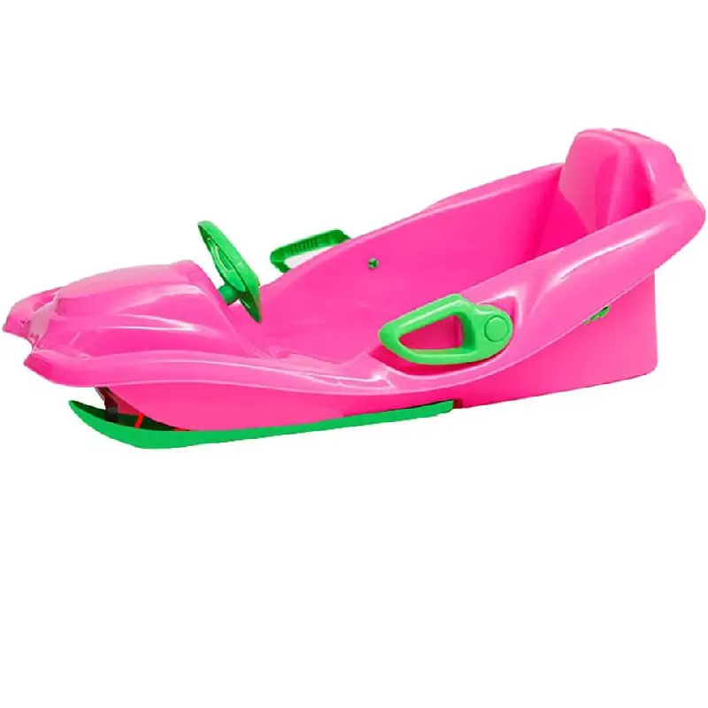 Sanie Tip Bob cu Volan Albastra pentru Copii - imagine 3