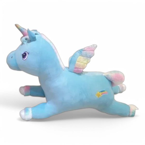 Unicorn Mare Albastru din Pluș 100 cm