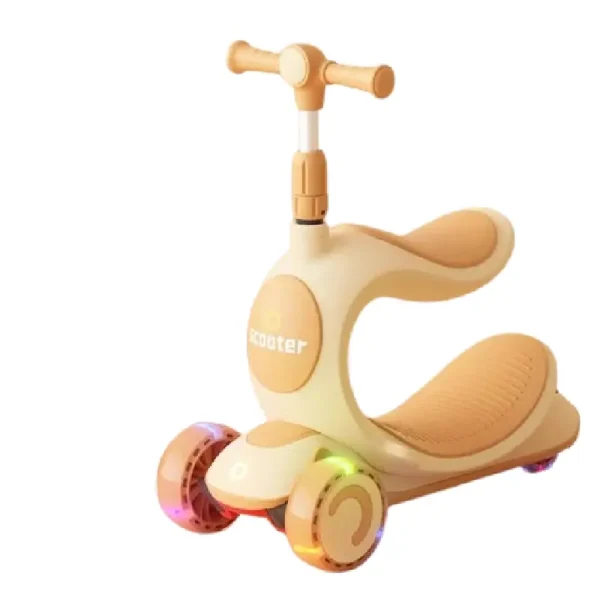 Trotineta cu 3 Roti Reglabila cu Scaunel