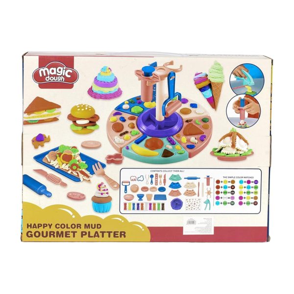 Set Bucatarie Copii Happy Color Mud Gourmet Platter DIY