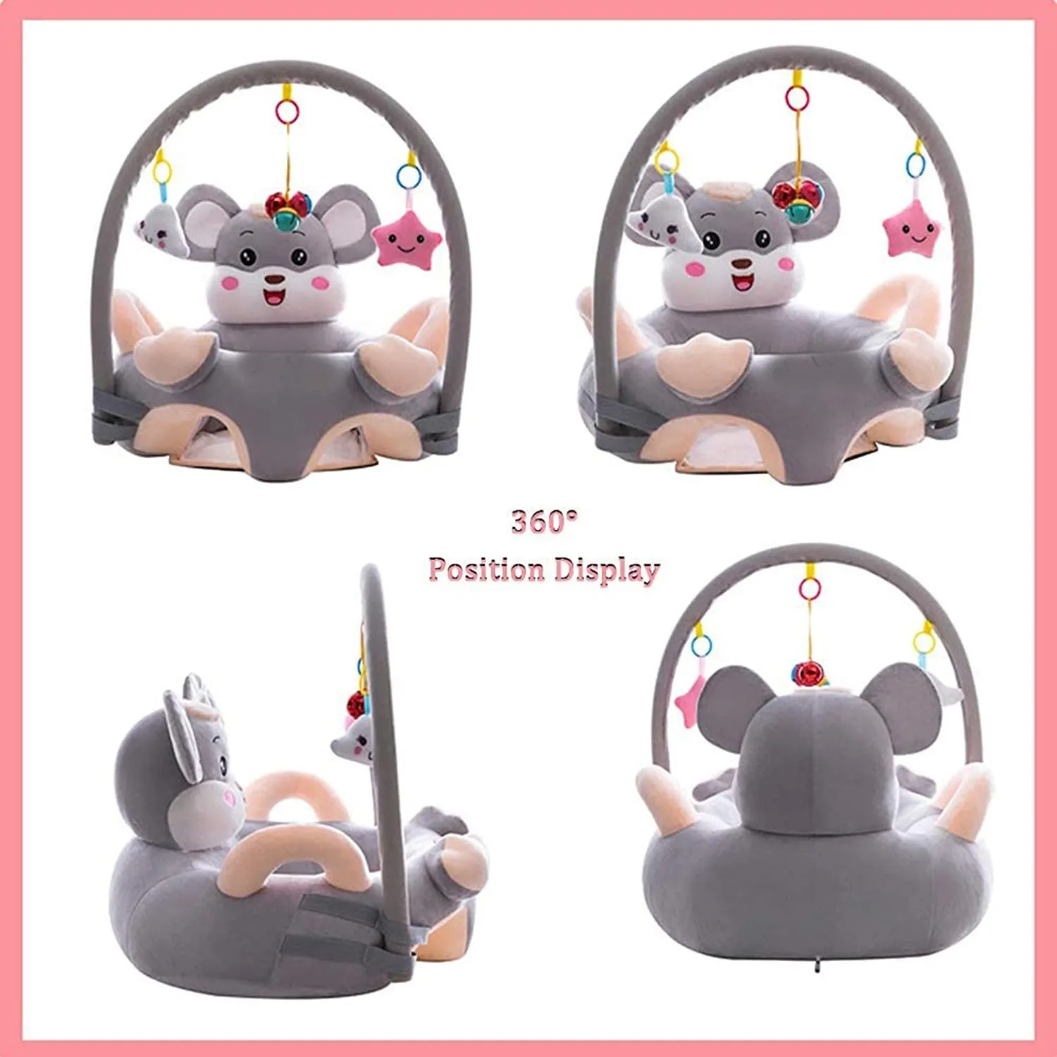 Fotoliu de Plus pentru Bebelusi Soricel cu Arcada - imagine 3