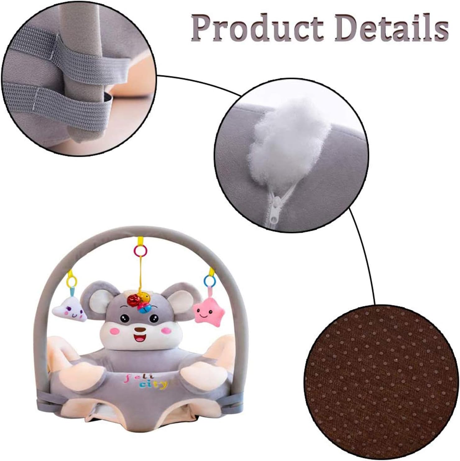 Fotoliu de Plus pentru Bebelusi Soricel cu Arcada - imagine 4