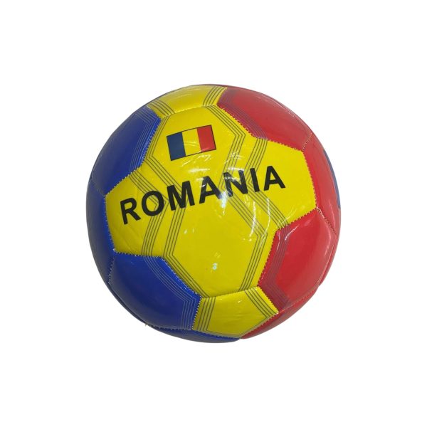 Minge de Football Model Tricolor Piele Ecologica
