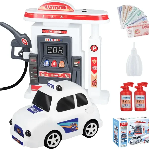 Set Jucarie pentru Copii Statie Benzinărie pentru masini de Curse
