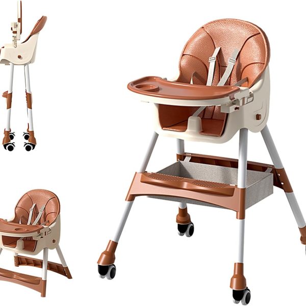 Scaun de Masa cu Spatar Pliabil pentru Copii Multifunctional