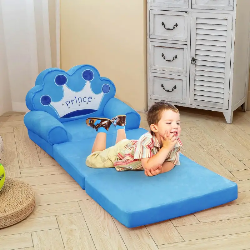 Fotoliu Extensibil din Plus pentru Copii Prince 120cm - imagine 3