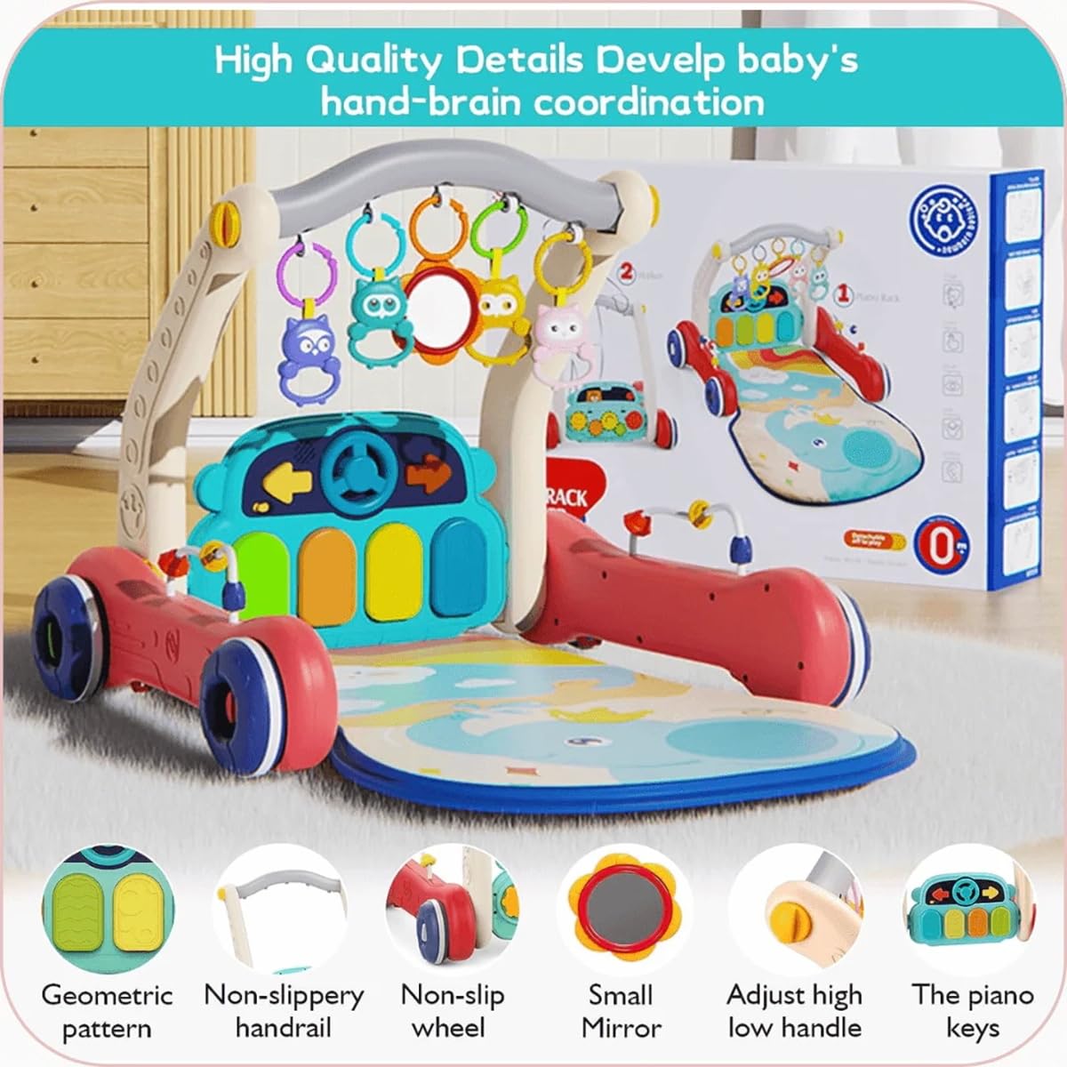 Antemergator Bebelusi Multifunctional 3 in 1 cu Pian si Saltea - imagine 3