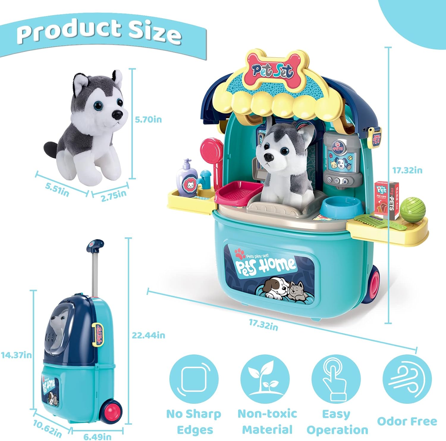 Set Troller Copii Cabinet Mobil pentru Catelusi - imagine 5