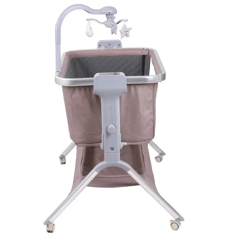 Patut Bebelusi Multifunctional cu Baldachin si Spatiu de Depozitare - imagine 3