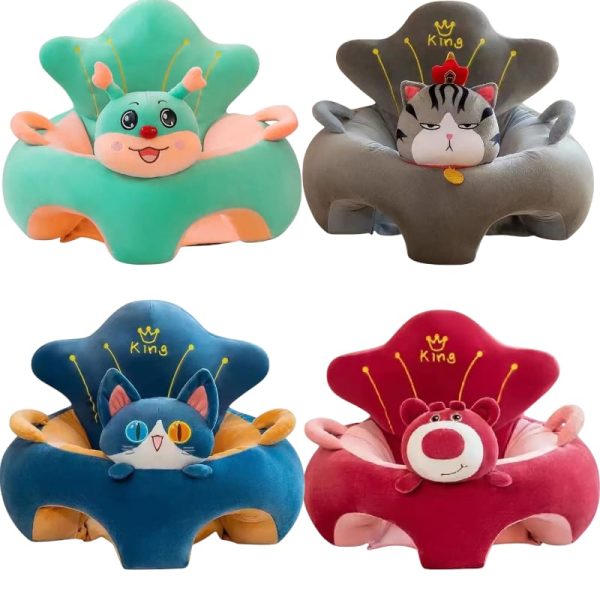 Fotoliu King Animalute de Plus cu Spatar pentru Bebe