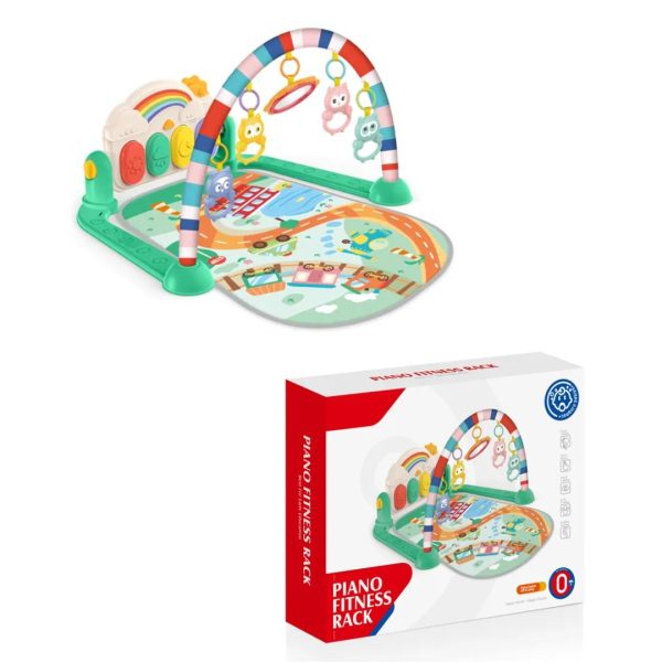 Salteluta Interactiva pentru Bebelusi cu Pian si Jucarii