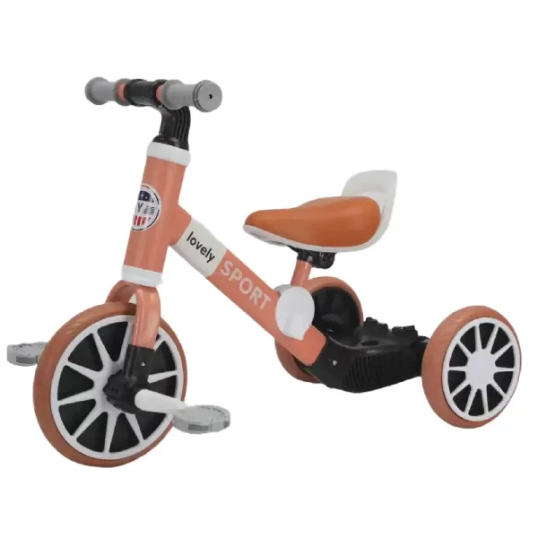 Bicicleta de Echilibru Bej Multifunctionala pentru Copii