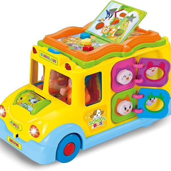 Autobuz Muzical Interactiv pentru Copii cu Lumini