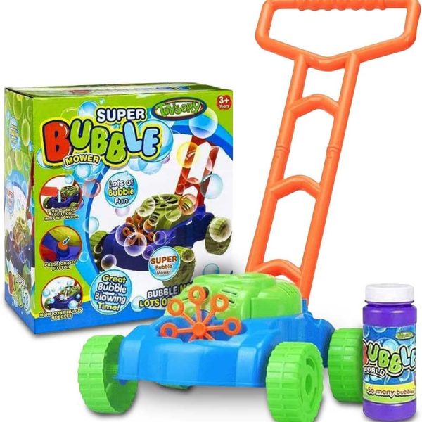 Jucarie Masina de Tuns Iarba pentru Copii cu Baloane de Sapun