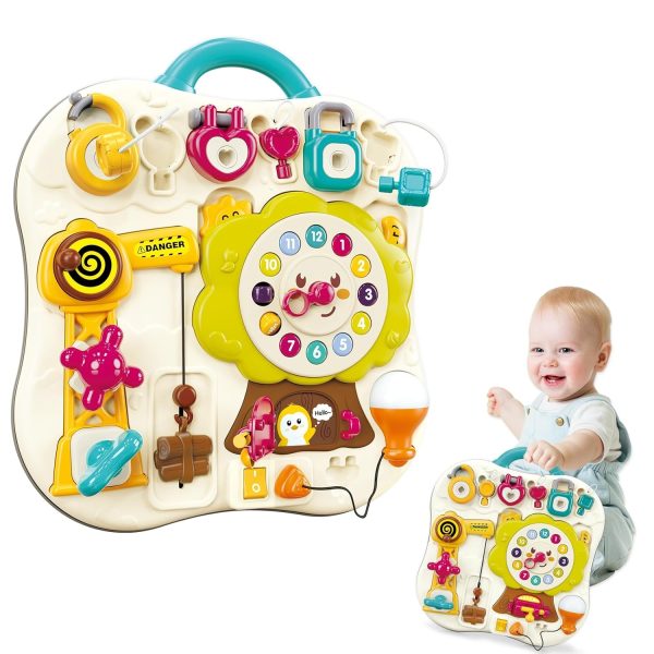 Jucarie Educativa Busy Board Montessori 12 in 1