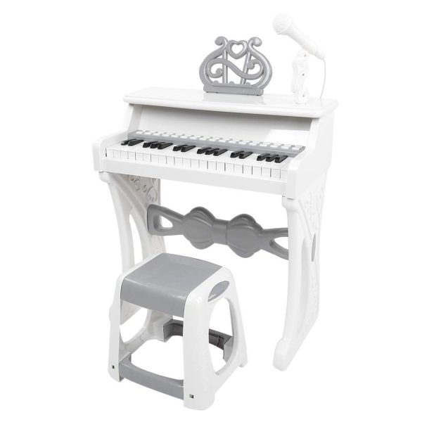 Pian Electronic pentru Copii cu Scaunel si Microfon