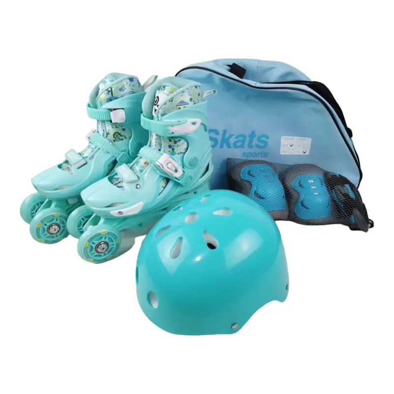 Set Complet Patine Copii cu Protecții Cască și Geantă 33-36 - imagine 2