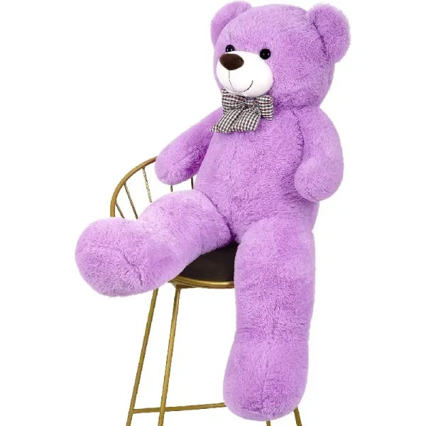 Urs de Plus Mov Teddy Gigant cu Fundita 200 cm