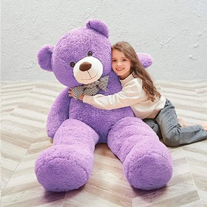 Urs de Plus Mov Teddy Gigant cu Fundita 200 cm - imagine 2