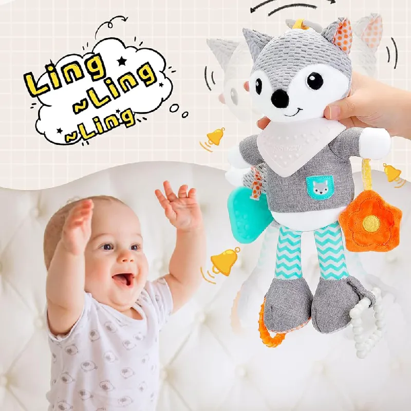 Jucarie pentru Dentitie Senzoriala Zornaitoarea Foxy - imagine 3