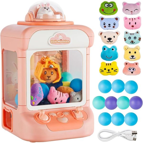 Mașină de Prins Jucării Interactivă cu Lumini și Sunete Roz
