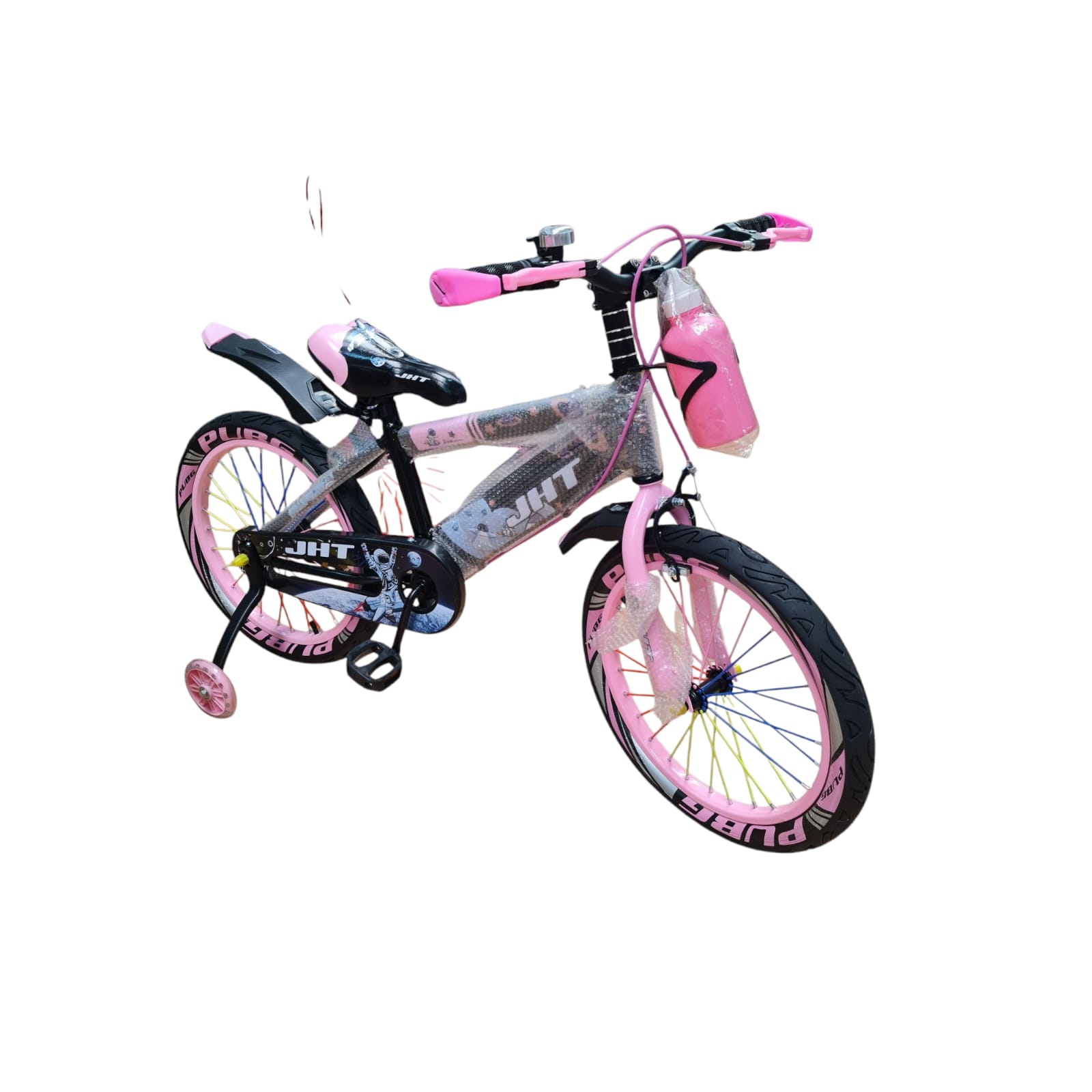 Bicicleta 20 Inch Copii cu Design Dinamic Bidon si Aparatori - imagine 3