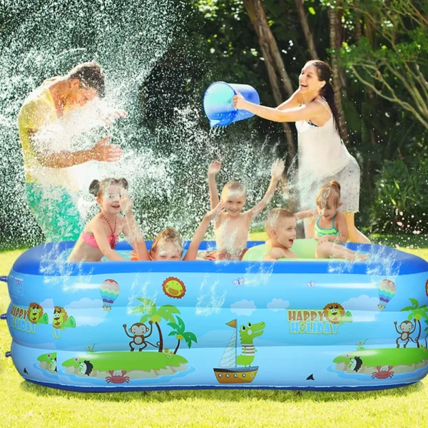 Piscina Gonflabila Dreptunghiulara pentru Familie 210 cm