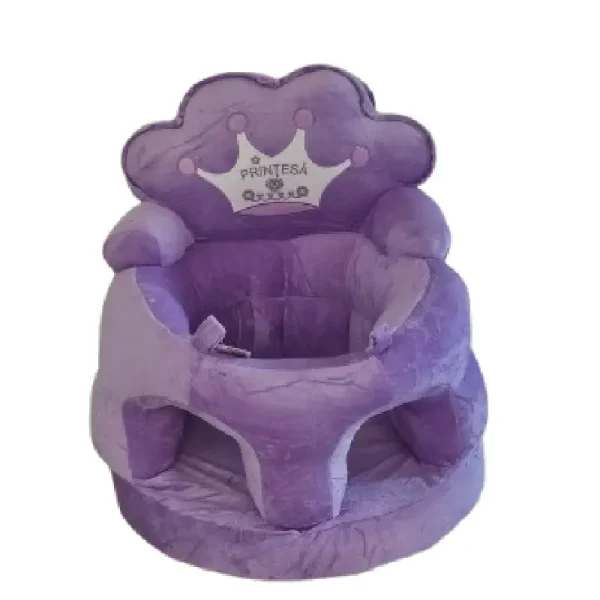Fotoliu de Plus pentru Copii Mov Model Printesa