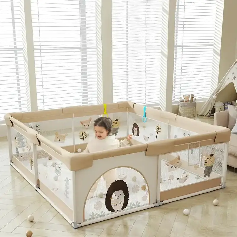 Tarc Bebe 180×150 cm cu 60 Bile si Covoras Educațional Inclus - imagine 3