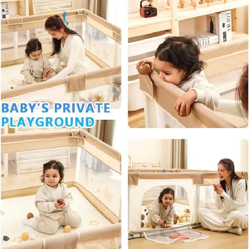 Tarc Bebe 180×150 cm cu 60 Bile si Covoras Educațional Inclus - imagine 4