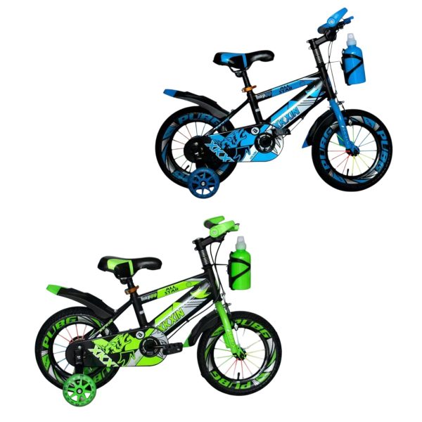 Bicicleta Copii 20 Inch cu Roti Ajutatoare Model Sportiv cu Bidonas