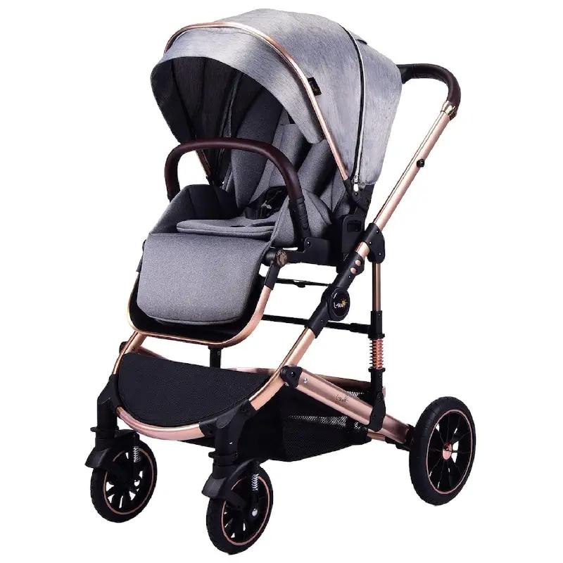 Carucior Premium Deluxe Pliabil 3 în 1 Design Elegant și Confort - imagine 4