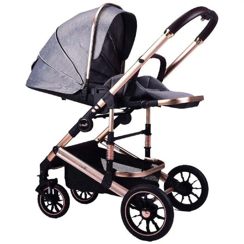 Carucior Premium Deluxe Pliabil 3 în 1 Design Elegant și Confort - imagine 5