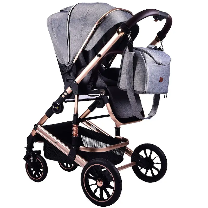 Carucior Premium Deluxe Pliabil 3 în 1 Design Elegant și Confort - imagine 7