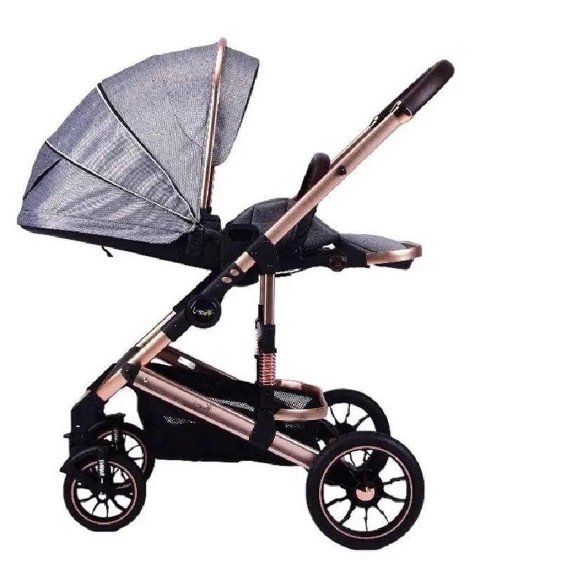 Carucior Premium Deluxe Pliabil 3 în 1 Design Elegant și Confort - imagine 9