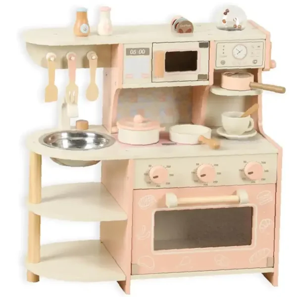 Bucatarie din Lemn Premium cu Accesorii pentru Copii