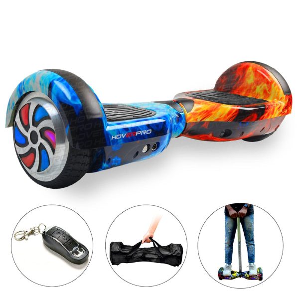 Hoverboard Electric cu Bluetooth LED si Telecomanda Flame & Ice