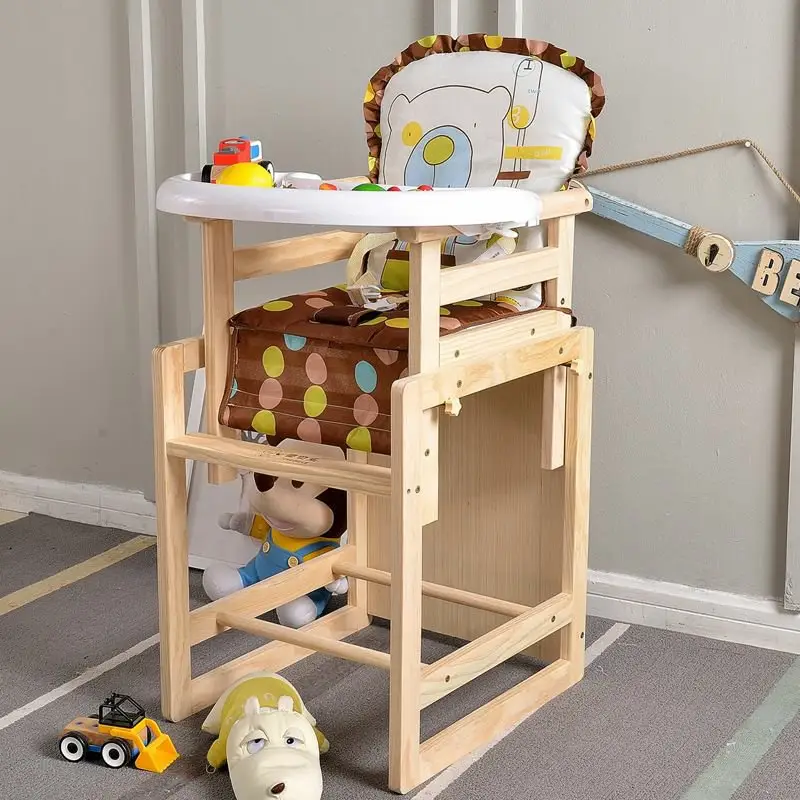 Scaun de Masa din Lemn pentru Bebelusi 3 in 1 - imagine 2