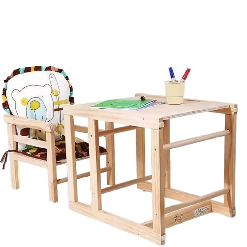 Scaun de Masa din Lemn pentru Bebelusi 3 in 1 - imagine 4