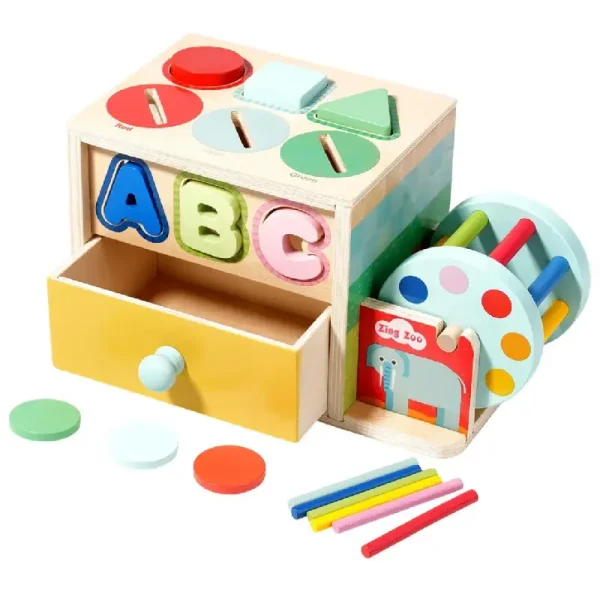 Jucarie din Lemn Montessori 8 in 1 pentru Copii