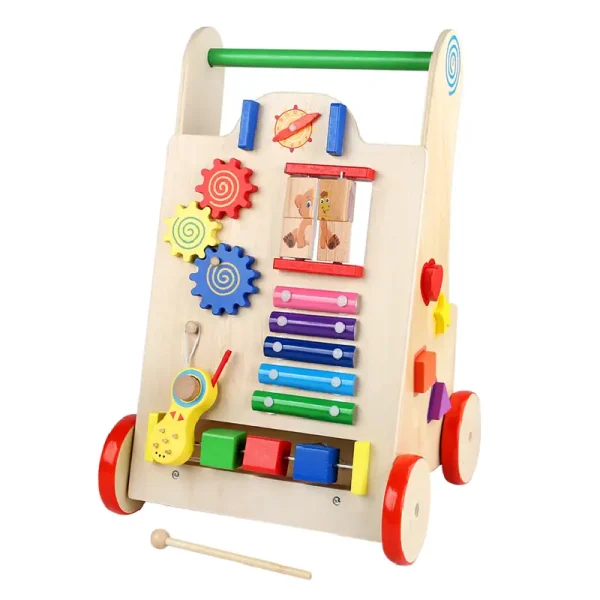 Premergator pentru Copii 8 in 1 Centru de Activitati din Lemn