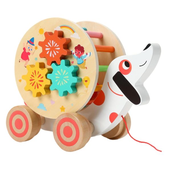 Jucarie Educativa din Lemn pentru Copii cu Roti Dintate
