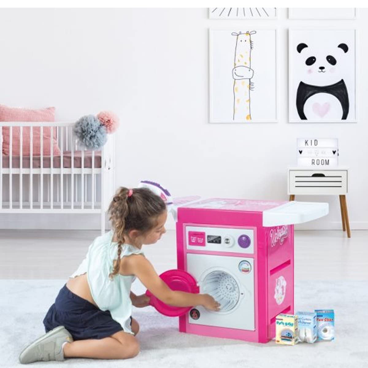 Jucarie Masina de Spalat si Calcat Unicorn Roz - imagine 3