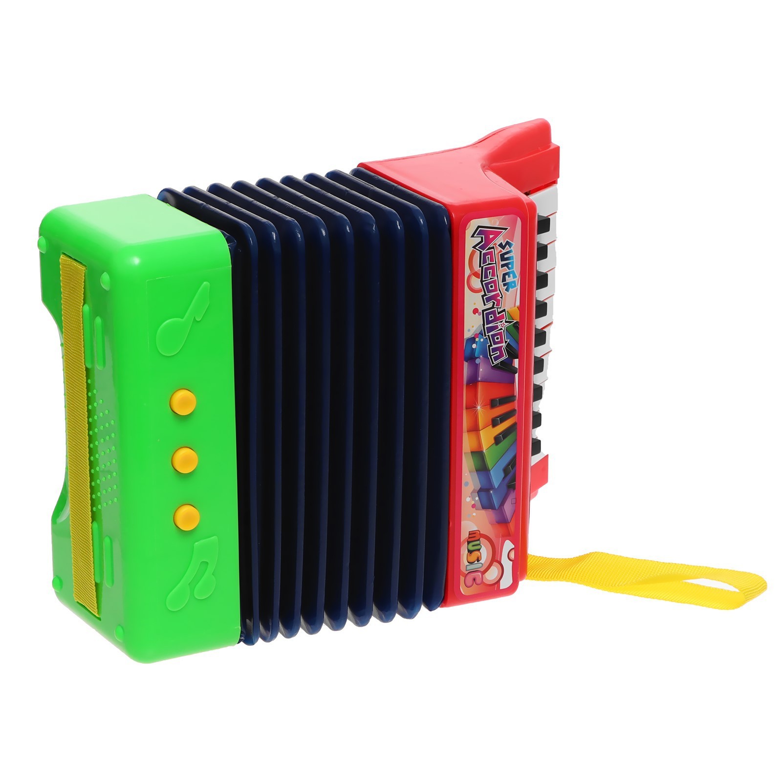 Jucarie Acordeon Instrument Muzical pentru Copii Rosu - imagine 2