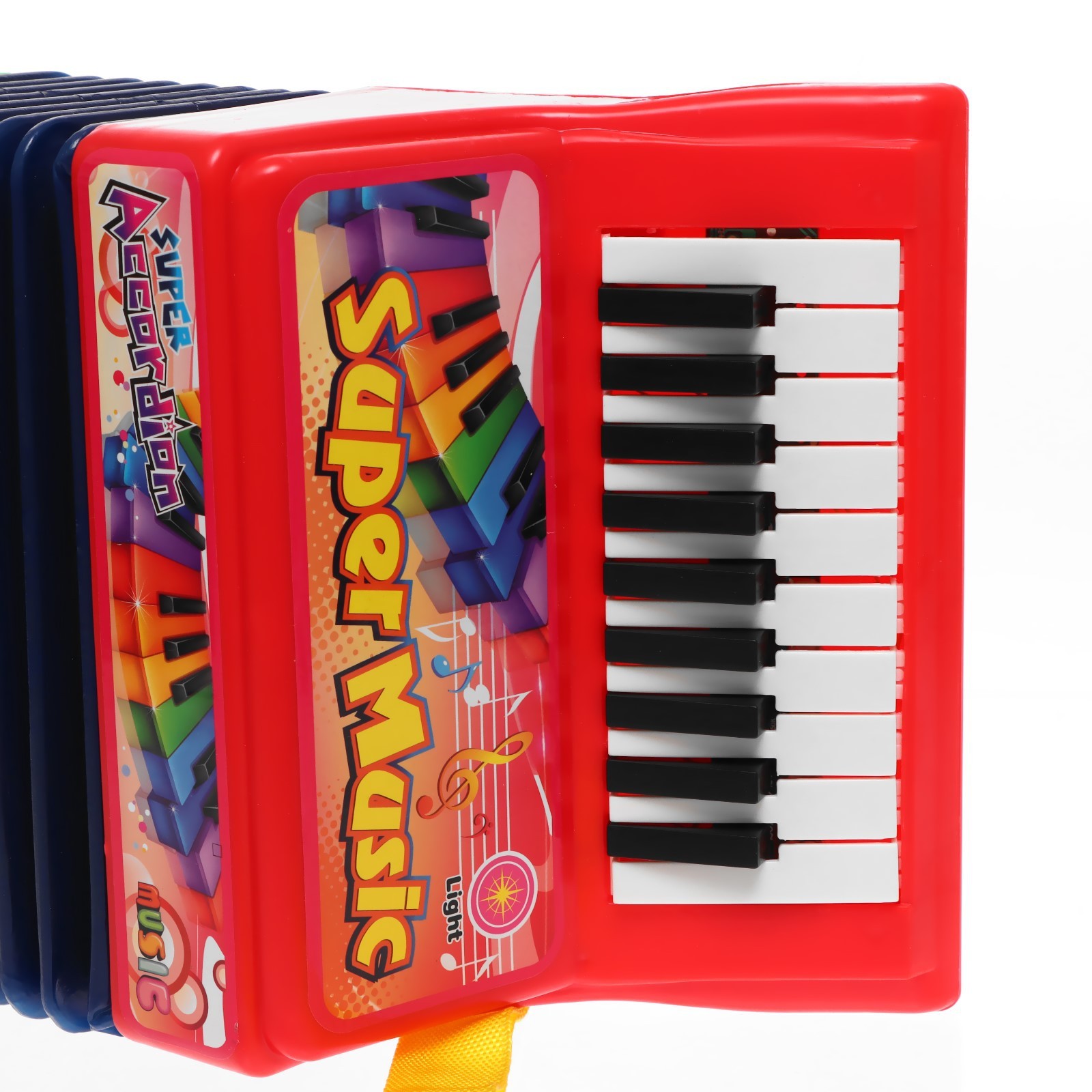Jucarie Acordeon Instrument Muzical pentru Copii Rosu - imagine 4