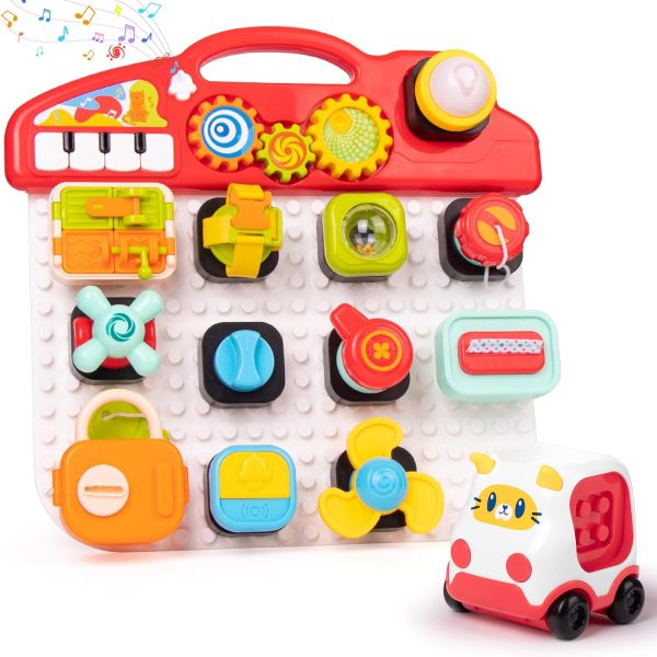 Busy Board Montessori Multifunctional cu Lumini si Sunete